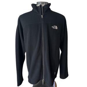 The North Face Black Full Zip Fleece Jacket XL Men’s Classic Logo
